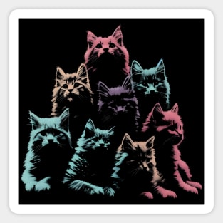Cats Group Magnet